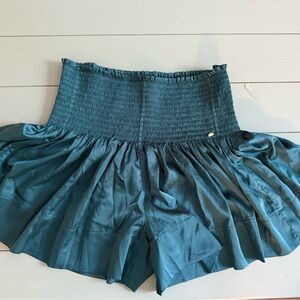 Elegant Teal Mini Skirt for Women